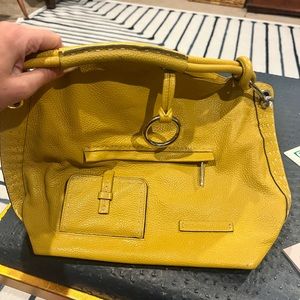 Vintage, BCBG statement leather shoulder bag